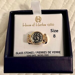 💍House of Harlow 1960 Gold with Medallion Ring